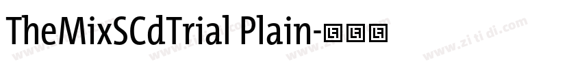 TheMixSCdTrial Plain字体转换